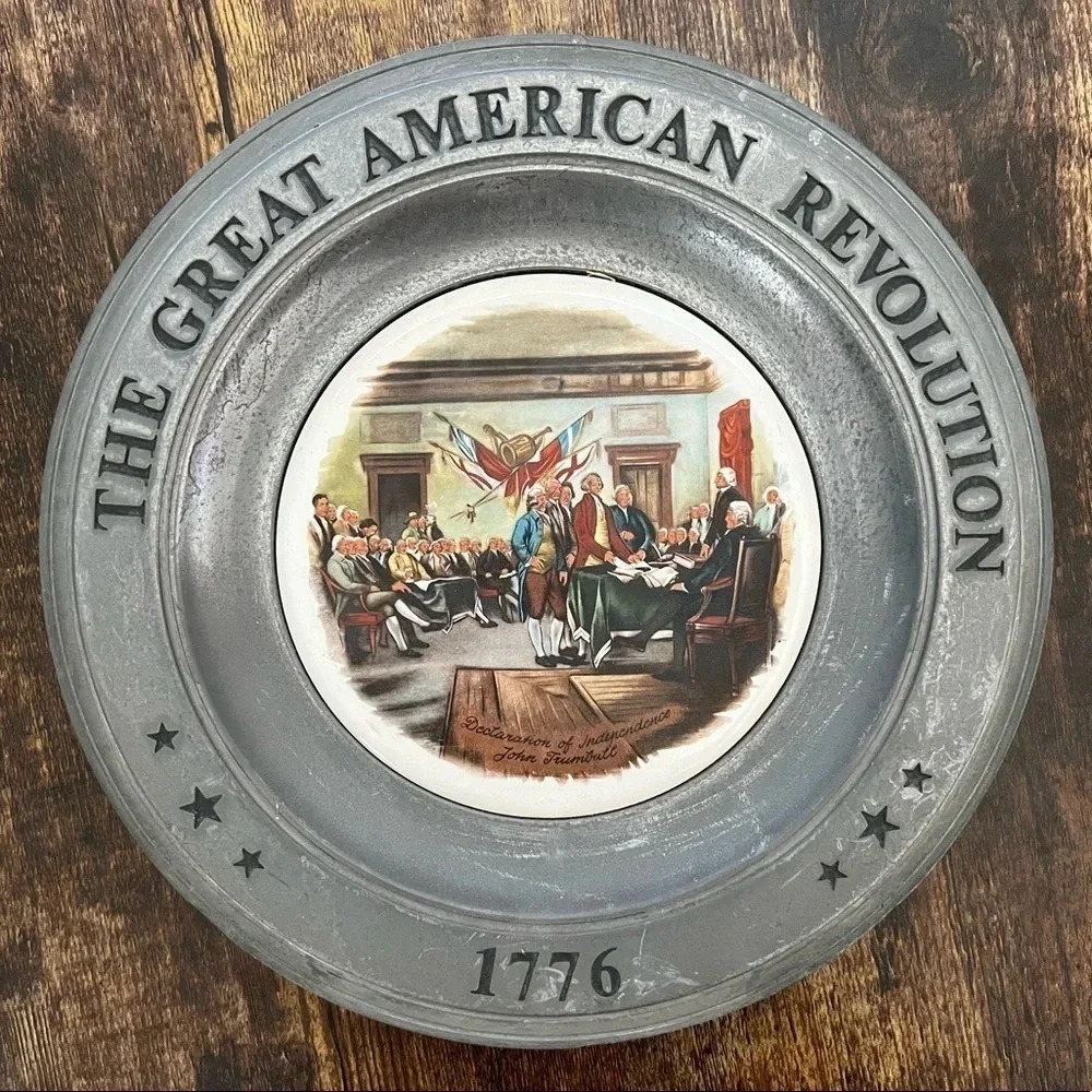 1975 Canton Ohio -Wilton Columbia PA The Great American Revolution pewter plate